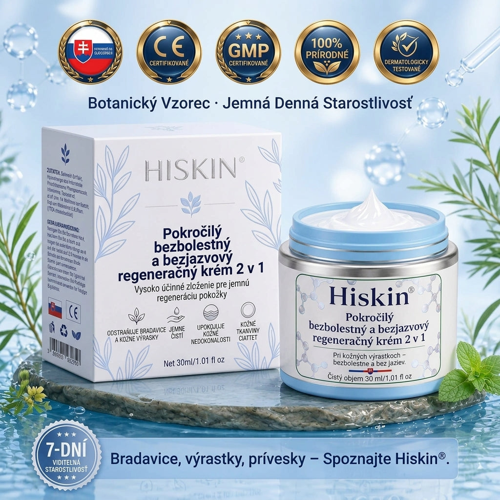 𝐇𝐢𝐬𝐤𝐢𝐧® 2-v-1 pokročilý bezbolestný krém na obnovu pokožky bez viditeľných jaziev – proti kožným výrastkom, bradaviciam a viditeľným nedokonalostiam pokožky
