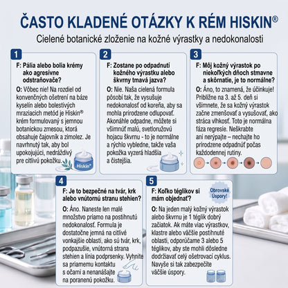 𝐇𝐢𝐬𝐤𝐢𝐧® 2-v-1 pokročilý bezbolestný krém na obnovu pokožky bez viditeľných jaziev – proti kožným výrastkom, bradaviciam a viditeľným nedokonalostiam pokožky