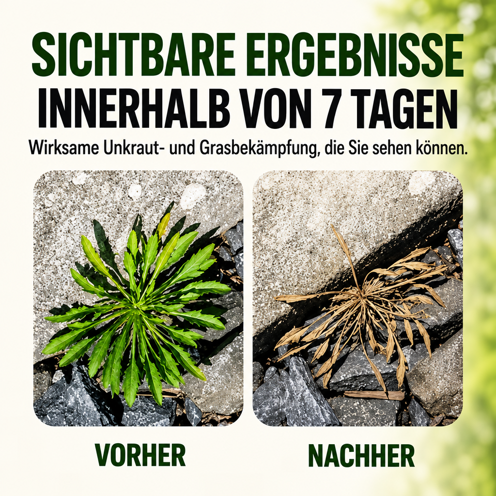 2026 SALE🎁 – Schnell wirkendes natürliches Unkraut- & Grasvernichtungsspray
