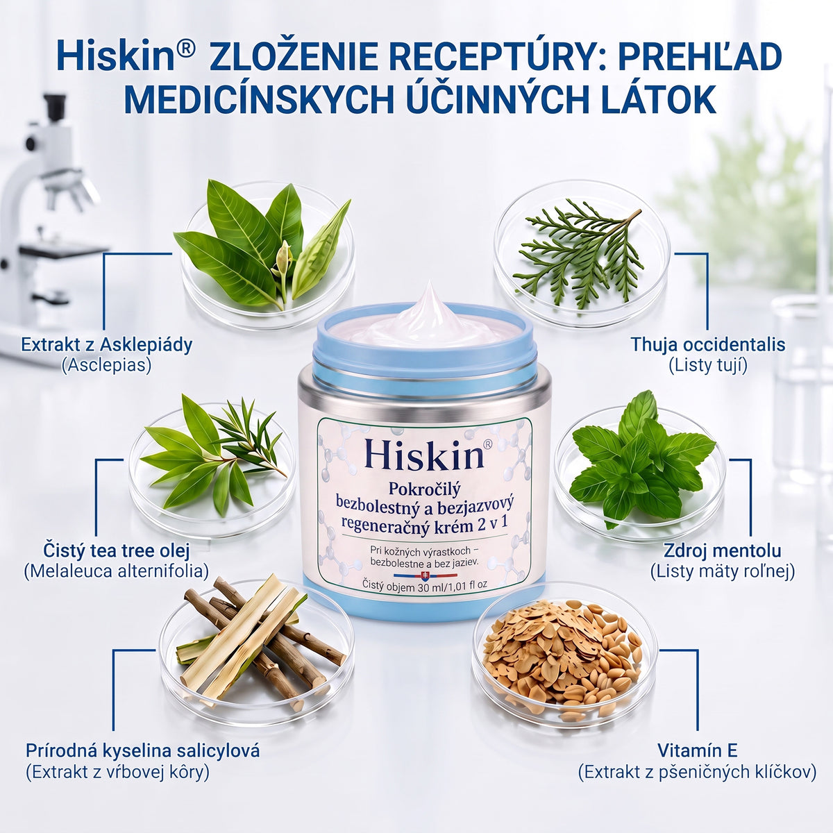 𝐇𝐢𝐬𝐤𝐢𝐧® 2-v-1 pokročilý bezbolestný krém na obnovu pokožky bez viditeľných jaziev – proti kožným výrastkom, bradaviciam a viditeľným nedokonalostiam pokožky